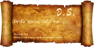 Drégely Sára névjegykártya